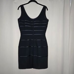 Kenar Ann Thran Black Sleeveless Sheath Dress Party Cocktail